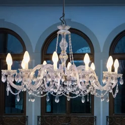 Drylight S12 - udendørs LED-lysekrone,12 lyskilder