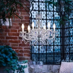 Drylight S6 - udendørs LED-lysekrone,6 lyskilder