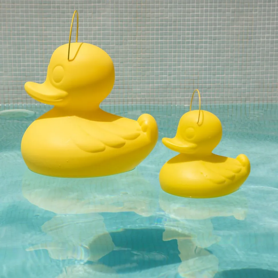 DUCK-DUCK S udendørs LED-designerlampe, gul