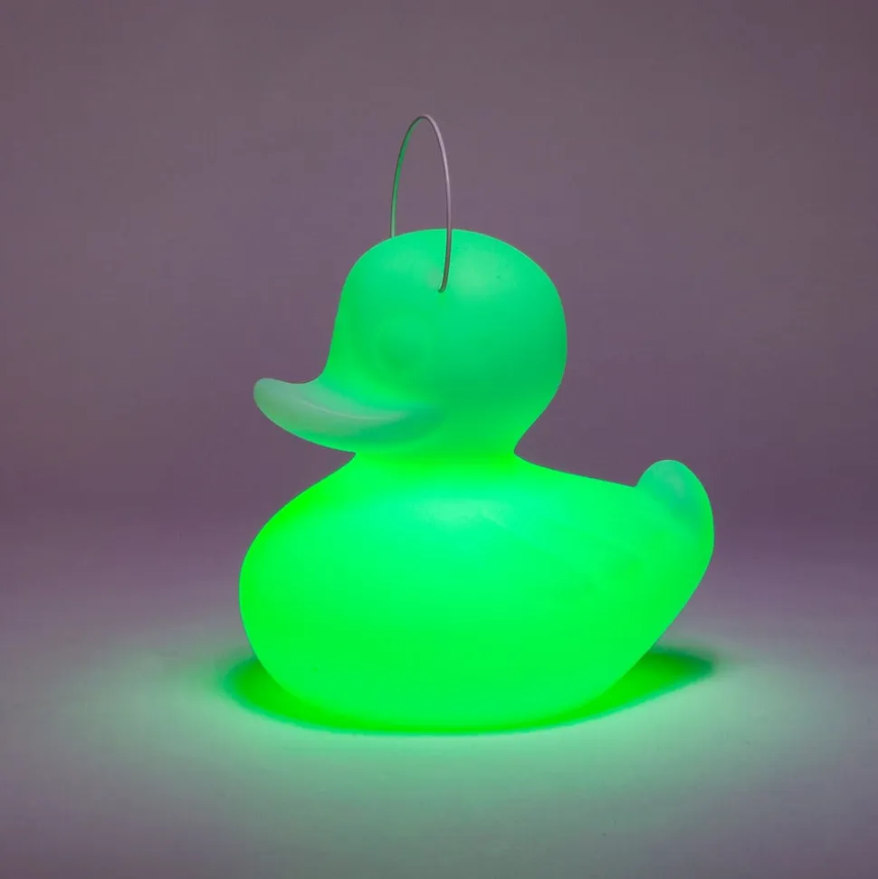 DUCK-DUCK S udendørs LED-designerlampe, gul