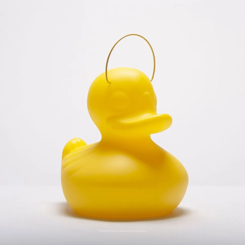 DUCK-DUCK S udendørs LED-designerlampe, gul