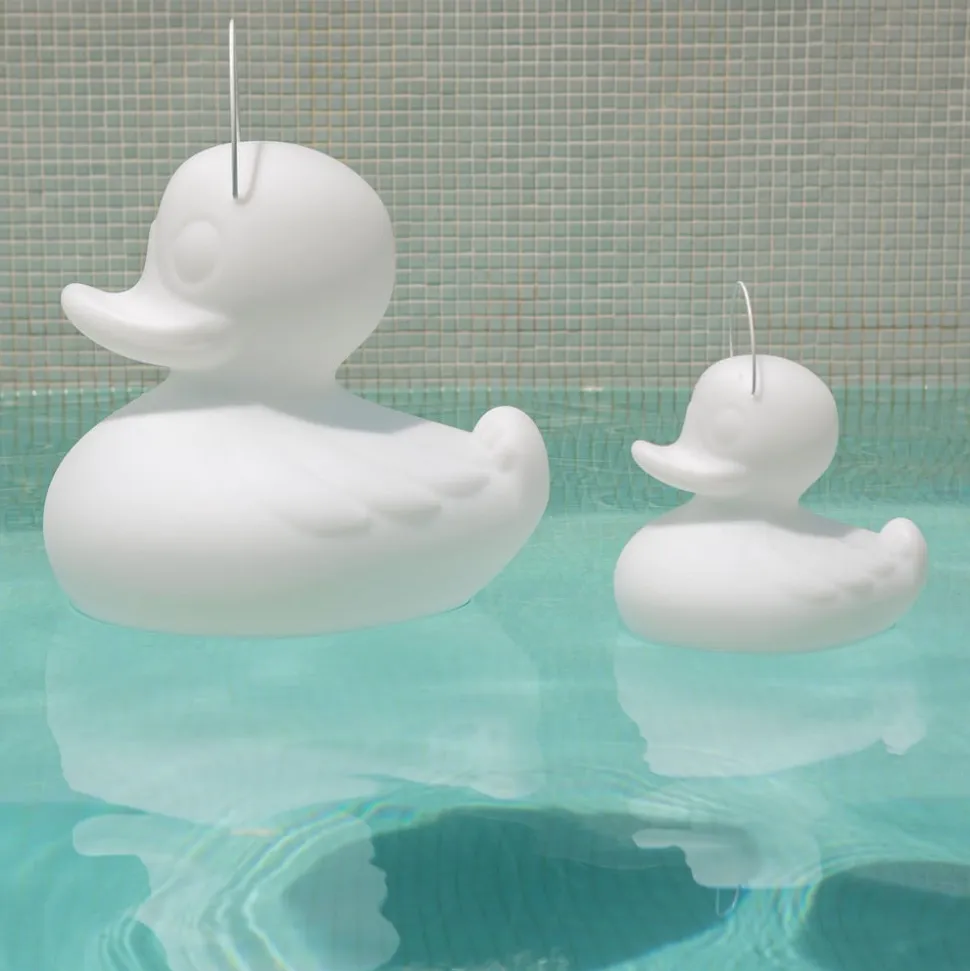 DUCK-DUCK S udendørs LED-designerlampe, hvid