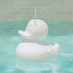 DUCK-DUCK S udendørs LED-designerlampe, hvid