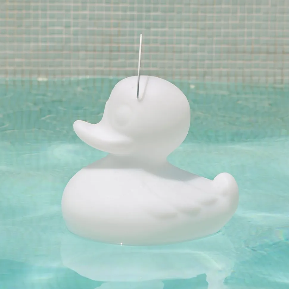 DUCK-DUCK S udendørs LED-designerlampe, hvid