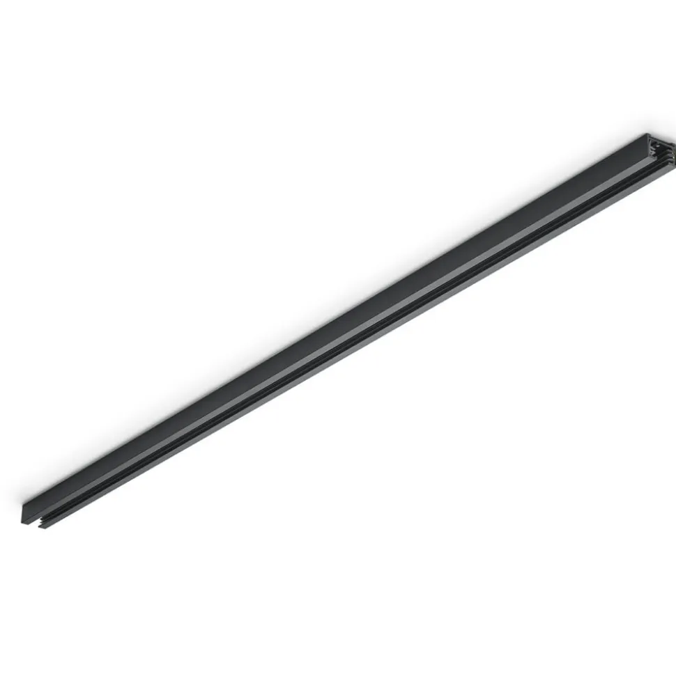 dUOline 2-faset skinne, sort mat, 100 cm