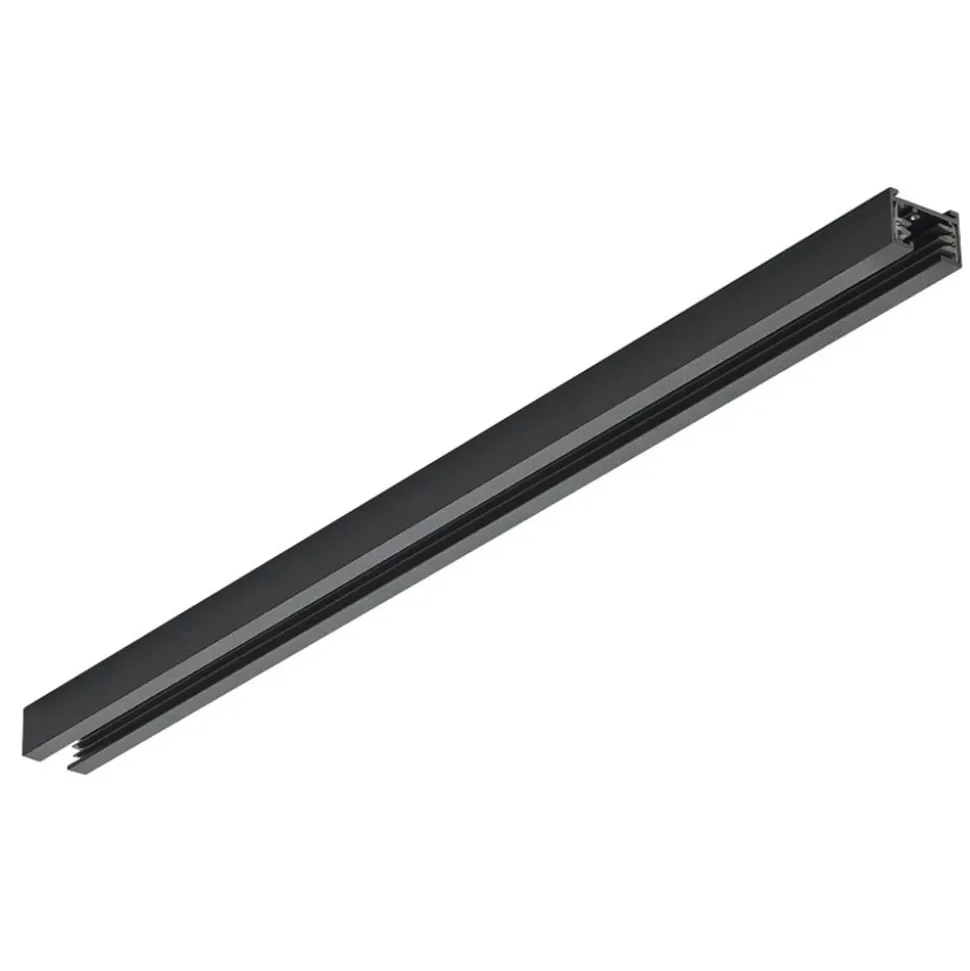 dUOline 2-faset skinne, sort mat, 50 cm