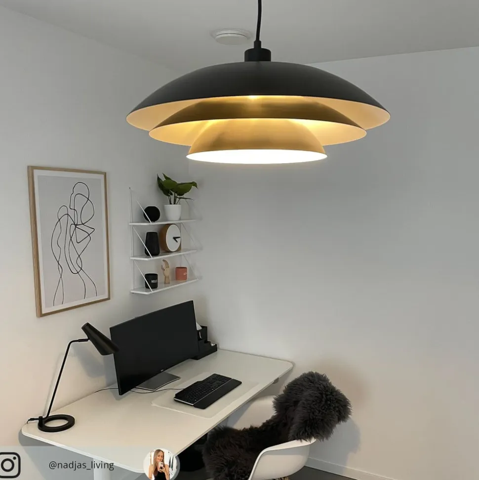 Dyberg Larsen DL45 hængelampe metal sort