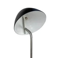 Dyberg Larsen gulvlampe Oulu, sort/stål, højde 128 cm