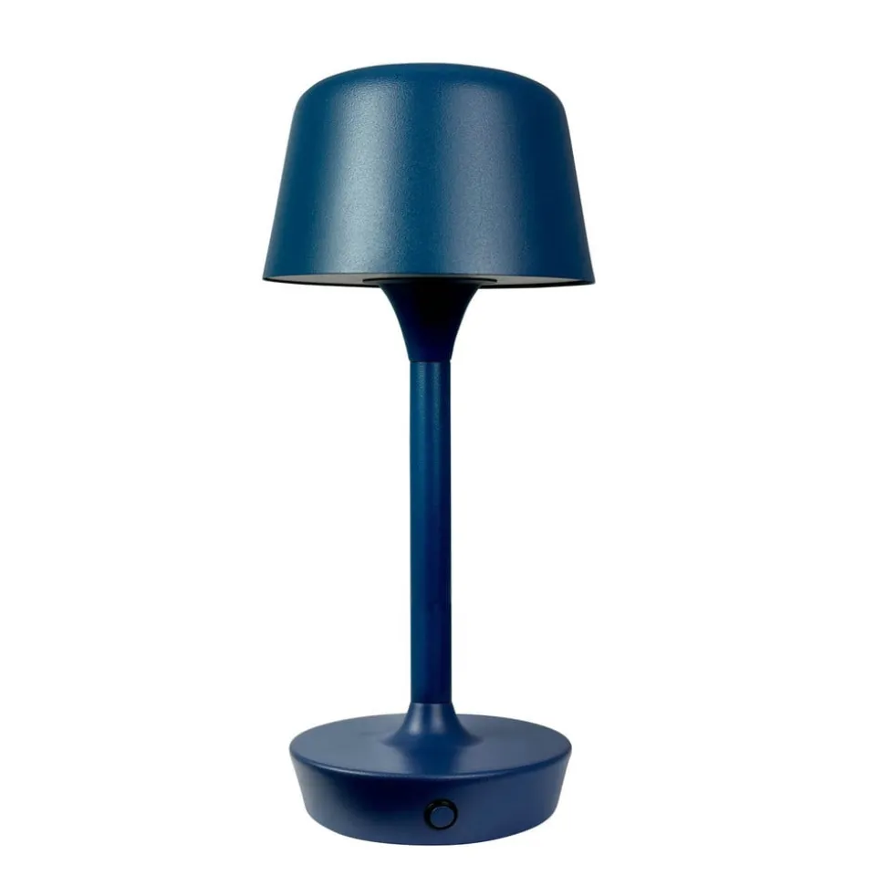 Dyberg Larsen LED-bordlampe Flow, blå, højde 25 cm