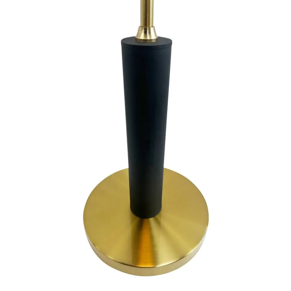Dyberg Larsen LED-gulvlampe Yoyo, sort, højde 125 cm