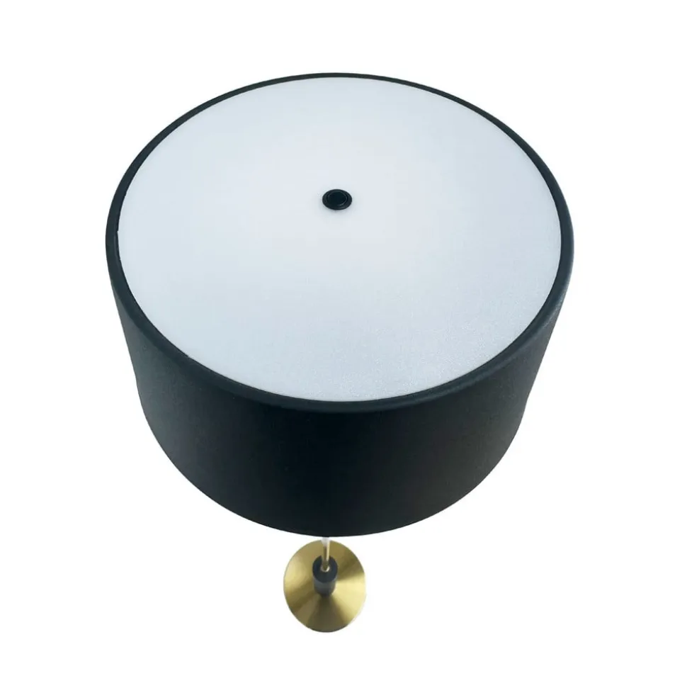 Dyberg Larsen LED-gulvlampe Yoyo, sort, højde 125 cm