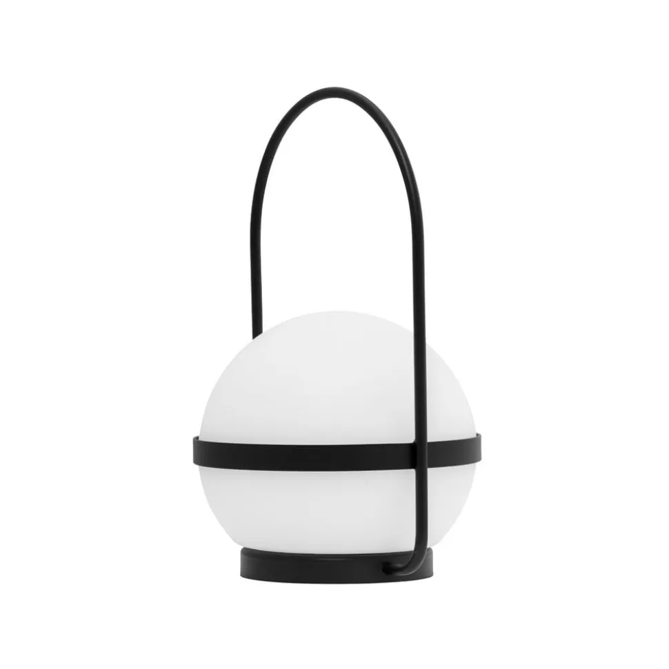 Dyberg Larsen LED-solcellelampe Summer, hvid/sort Højde 26 cm