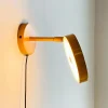 Dyberg Larsen LED-væglampe Starlight, gul, Ø 14 cm dæmpbar