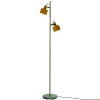 Dyberg Larsen Ocean gulvlampe karry/messing/turkis