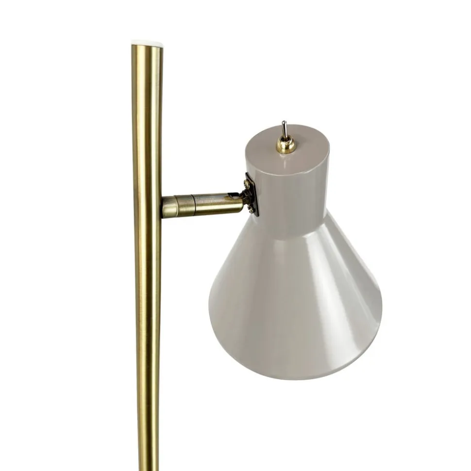 Dyberg Larsen Sleep gulvlampe, brun, højde 165 cm, stål