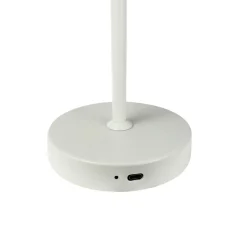 Dyberg Larsen Stockholm bordlampe til opladning, perlehvid