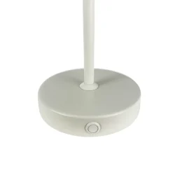 Dyberg Larsen Stockholm bordlampe til opladning, perlehvid