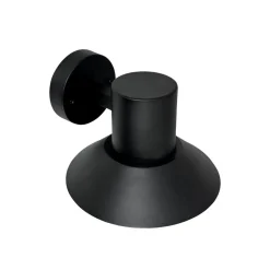 Dyberg Larsen udendørs væglampe Venice, sort, Ø 20 cm
