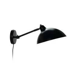 Dyberg Larsen væglampe Futura, sort, bredde 25,6 cm