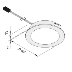 Dynamic FAR 58 integreret LED-møbellys 3 W CCT