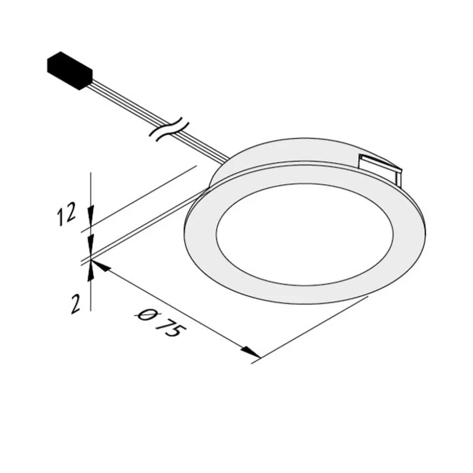 Dynamic FAR 68 integreret LED-møbellys 3 W CCT