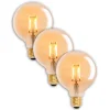 E27 4,1 W 310lm LED-globepære varmhvid guld 3 stk