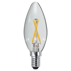 E14 B35 LED-kertepære 2 W 2.700 K filament 250lm