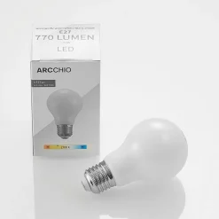 E27 LED-pære 6 W 2.700 K, kan dæmpes, opal