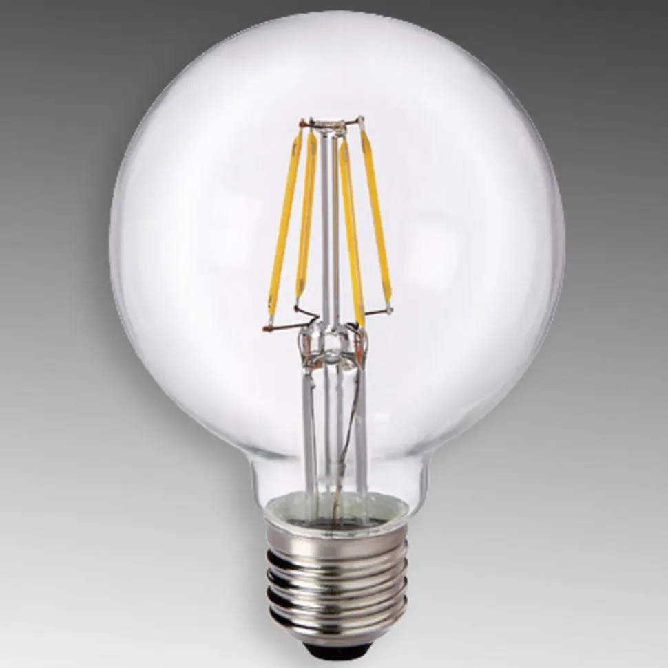 E27 6W 827 LED globe G80 klar