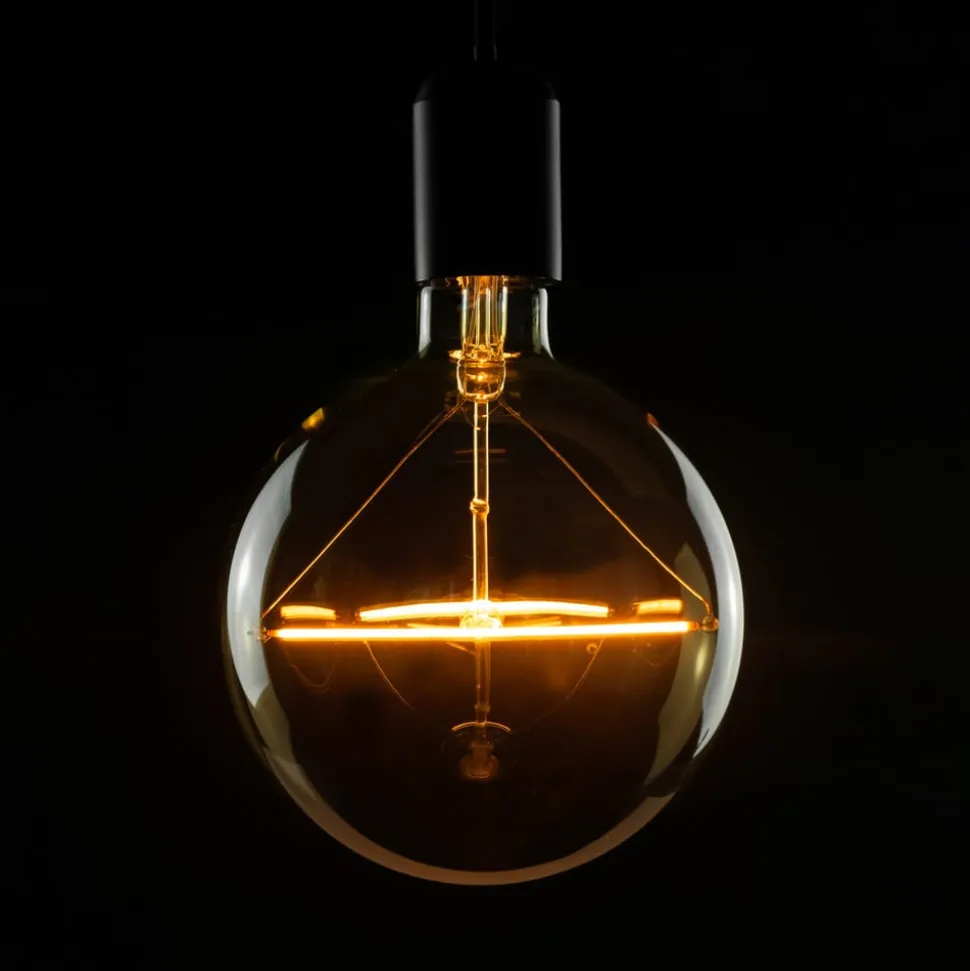 E27 5W globepære Ø15cm vintage guld 1,900K