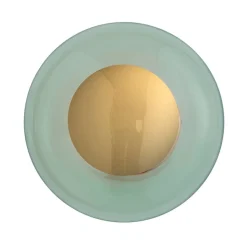 EBB & FLOW Horizon fatning guld/grøn Ø 21 cm