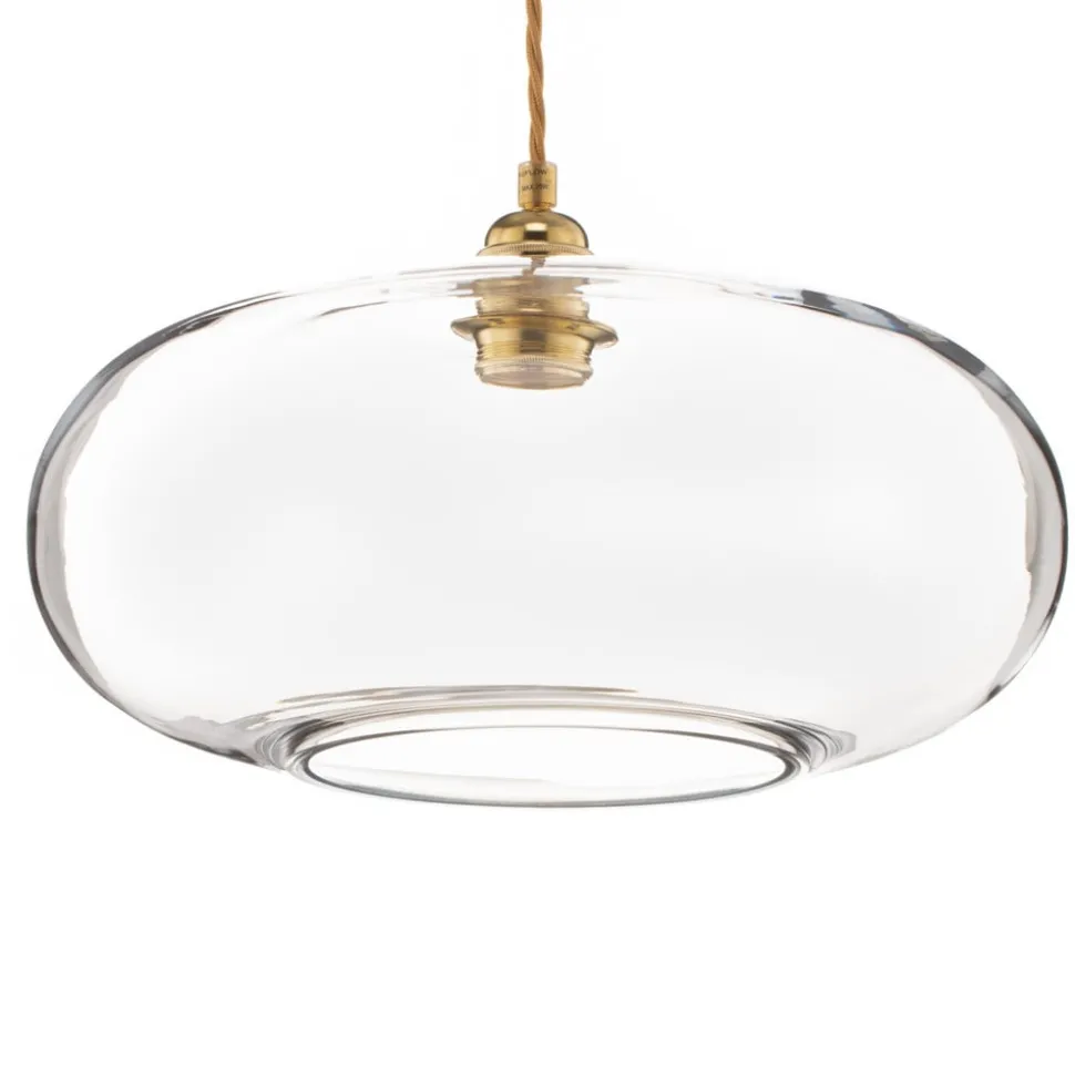 EBB & FLOW Horizon glas-pendellampe, klar, Ø 36 cm