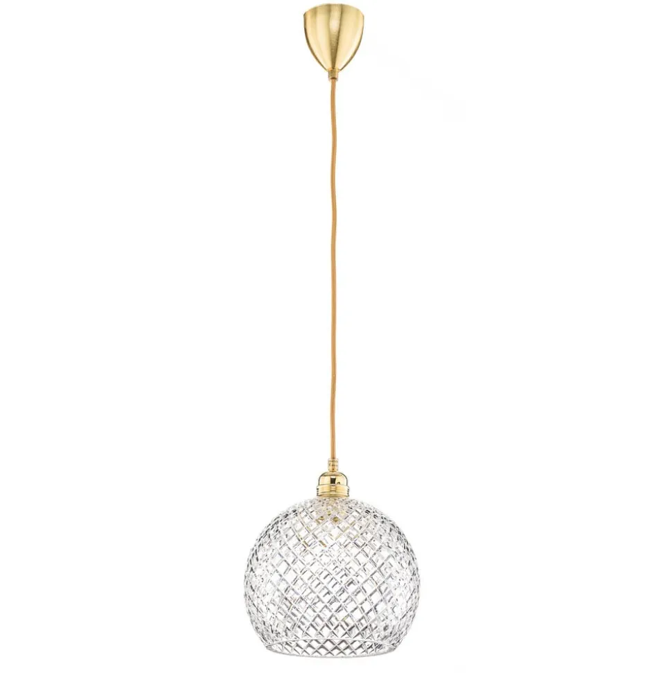 EBB & FLOW Rowan hængelampe, guld Ø 22cm