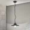 Edward udendørs hængelampe, antracit, Ø 27,5 cm, aluminium