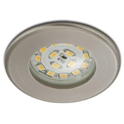 Effektivt Nikas IP44 LED-indbygningsspot, nikkel