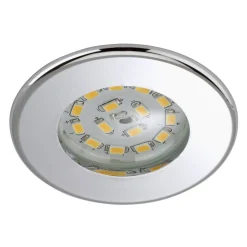 Effektivt Nikas IP44 LED-indbygningsspot, krom