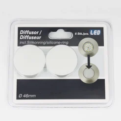 Effektivt Nikas IP44 LED-indbygningsspot, krom