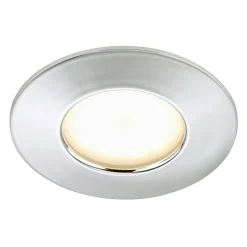 Effektivt Nikas IP44 LED-indbygningsspot, krom