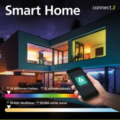 EGLO connect Fueva-C LED indbygningsspot 8,6 cm, sæt med 3 stk