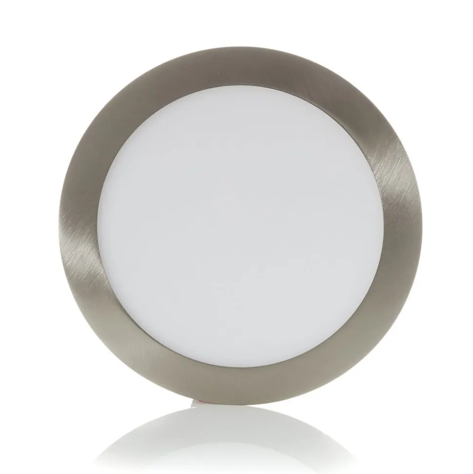 EGLO connect LED indbygningslampe Fueva-C, Ø 22,5 cm, nikkel