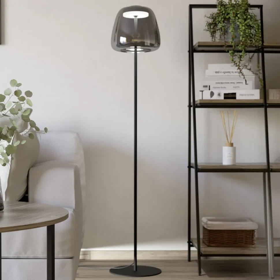 EGLO connect LED-gulvlampe Alfero-Z, RGB, CCT, sort
