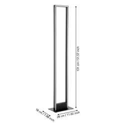 EGLO connect LED-gulvlampe Savilanas-Z, sort, CCT