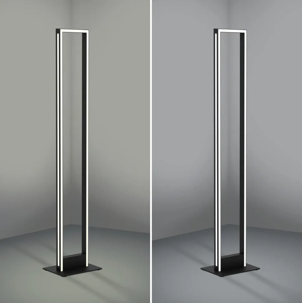 EGLO connect LED-gulvlampe Savilanas-Z, sort, CCT