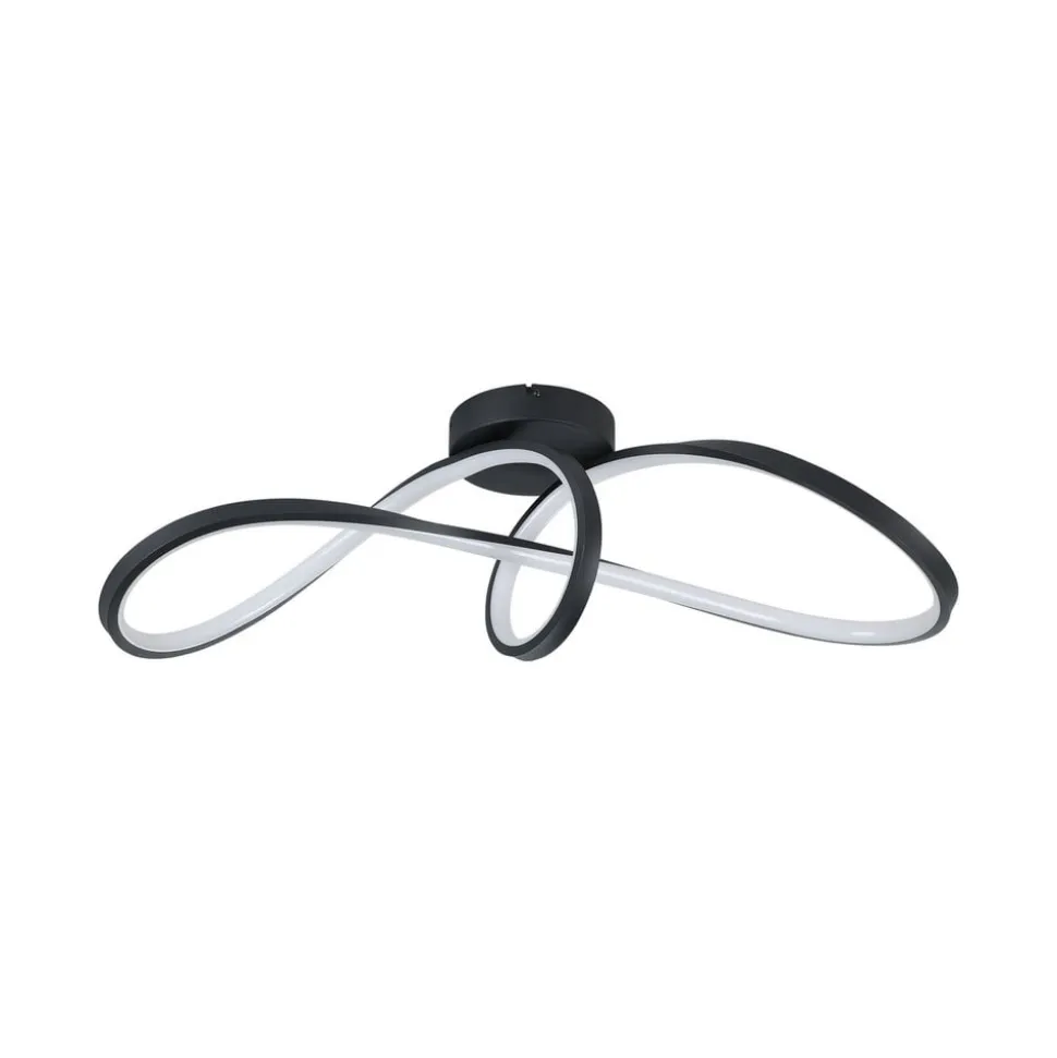 EGLO connect LED-loftlampe Calarossa-Z, sort, aluminium
