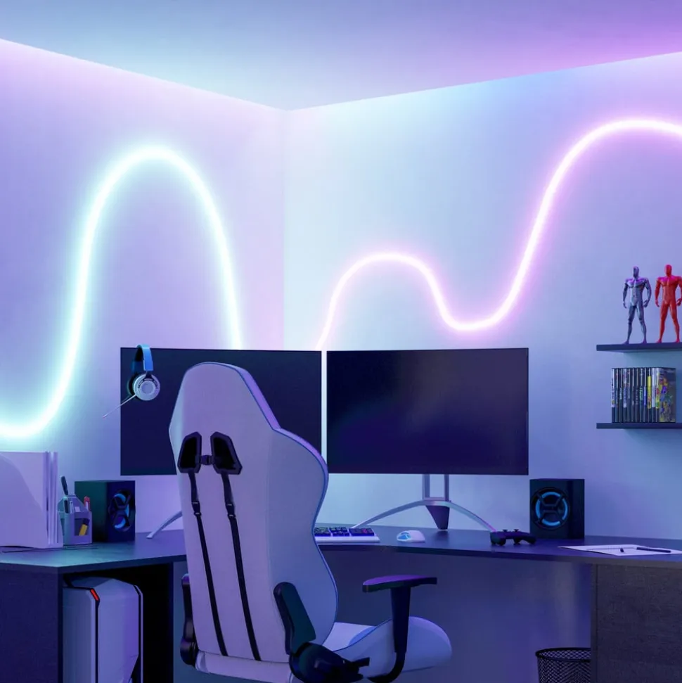 EGLO connect LED-Strip Neon Stripe-Z, 3 M., RGB, CCT, hvid