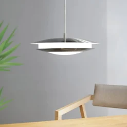 EGLO connect Moneva-C LED-hængelampe nikkel Ø 40,5