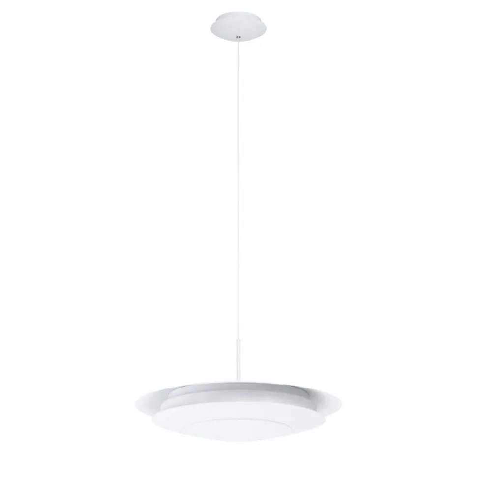EGLO connect Moneva-C LED-hængelampe nikkel Ø 40,5