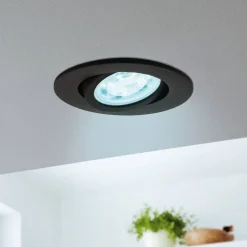 EGLO connect Saliceto-Z LED indbygningslampe, sort