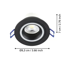 EGLO connect Smart LED-lampe Carosso-Z, Ø 9 cm, sort