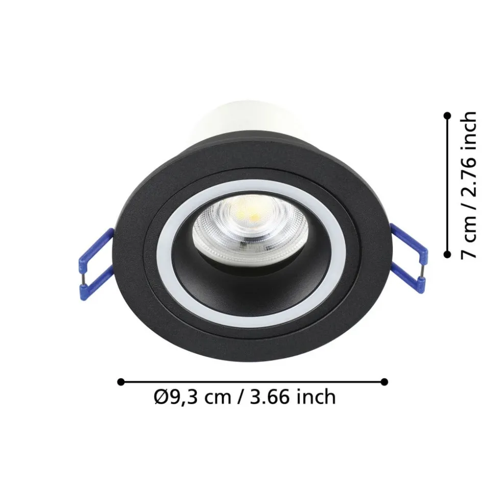 EGLO connect Smart LED-lampe Carosso-Z, Ø 9 cm, sort